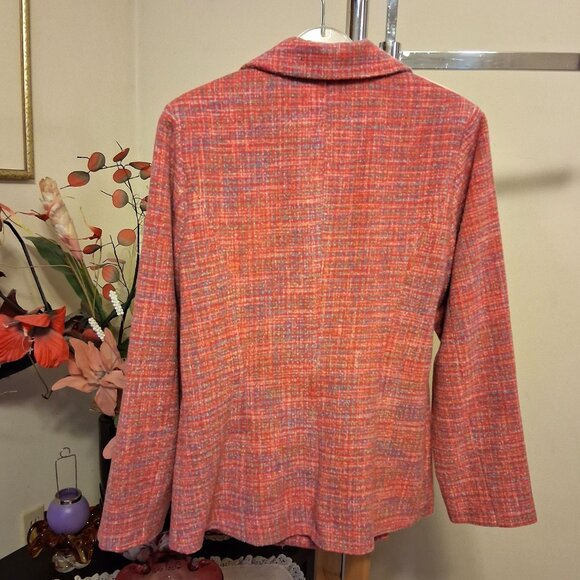 NWT Women’s Lined Pink Blazer Jacket Spring Fall Winter Jackets Tag Size 12 L - Picture 9 of 9